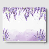 Waterverf Lavander String Lights Gastenboek (Achterkant)