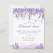 Waterverf Lavander String LightsRehearsal Kaart (Voorkant)