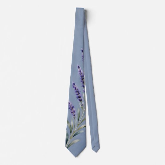 Waterverf Lavendel Blauwe Botanische Das (Voorkant)