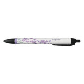 Waterverf Lavendel Bloem Monogram Merk Pen (Bodem)