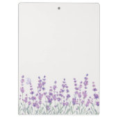 Waterverf Lavendel Bloem Paarse Klembord (Achterkant)