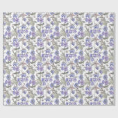 Waterverf Lavendel Bloemen Cadeaupapier (Vlak)
