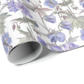 Waterverf Lavendel Bloemen Cadeaupapier (Rol Hoek)