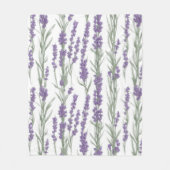 Waterverf Lavendel Bloemen Fleece Deken (Voorkant)