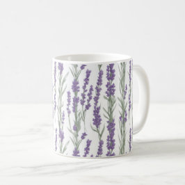 Waterverf Lavendel Bloemen Koffiemok
