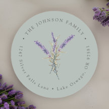 Waterverf Lavendel Bloemen Retouradres