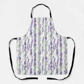 Waterverf Lavendel Bloemen Schort (Voorkant)