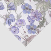 Waterverf Lavendel Bloemen Tissuepapier (Detail)