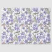Waterverf Lavendel Bloemen Tissuepapier (Voorkant)