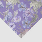 Waterverf Lavendel Bloemen Tissuepapier (Detail)