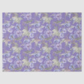 Waterverf Lavendel Bloemen Tissuepapier (Voorkant)