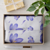 Waterverf Lavendel Bloemen Tissuepapier (Geschenk)