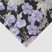 Waterverf Lavendel Bloemen Tissuepapier (Detail)