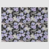 Waterverf Lavendel Bloemen Tissuepapier (Voorkant)