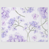 Waterverf Lavendel Bloemen Tissuepapier (Voorkant)