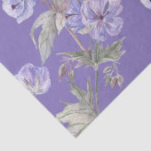 Waterverf Lavendel Bloemen Tissuepapier (Detail)