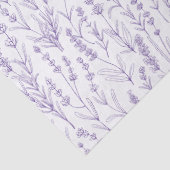 Waterverf Lavendel Bloemen Tissuepapier (Detail)