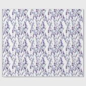 waterverf lavendel bloemenachtergrond cadeaupapier (Vlak)