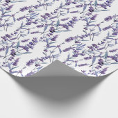 waterverf lavendel bloemenachtergrond cadeaupapier (Hoek)