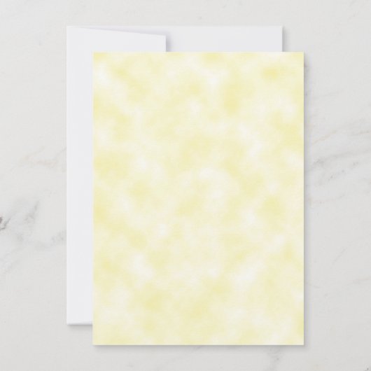 Waterverf Lavendel Bloemengeel Bruidsdouche Kaart (Achterkant)