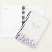 Waterverf Lavendel Bloemig Paarse Rand Planner (Display)
