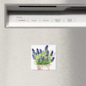 Waterverf Lavendel Bloemstuk Magneet (Insitu (Vaatwasser))