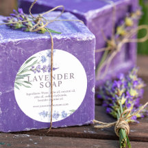 Waterverf Lavendel Bloemzeep