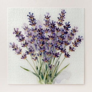Waterverf Lavendel Boeket Bloemen Legpuzzel