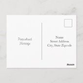 Waterverf Lavendel Boeket Briefkaart (Achterkant)