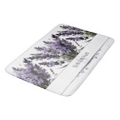 Waterverf lavendel boeket gepersonaliseerd badmat (Gekanteld)
