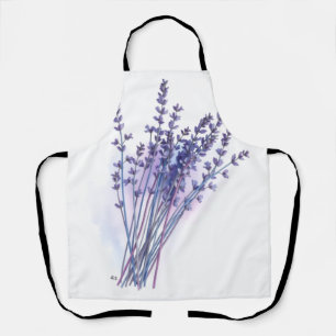 Waterverf Lavendel Boeket Lente Schort
