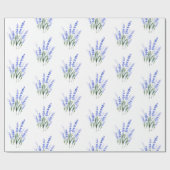 Waterverf lavendel boeketpatroon cadeaupapier (Vlak)