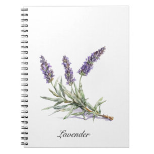 Waterverf Lavendel Botanische Wellness Aangepast Notitieboek