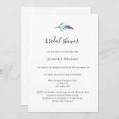 Waterverf Lavendel Bruids Douche Uitnodigingen (Voorkant / Achterkant)