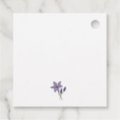 Waterverf Lavendel Bruidsbrunch Bedankt Bedankjes Labels (Achterkant)