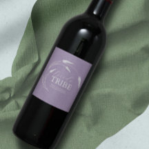 Waterverf Lavendel bruidsmeisje voorstel label