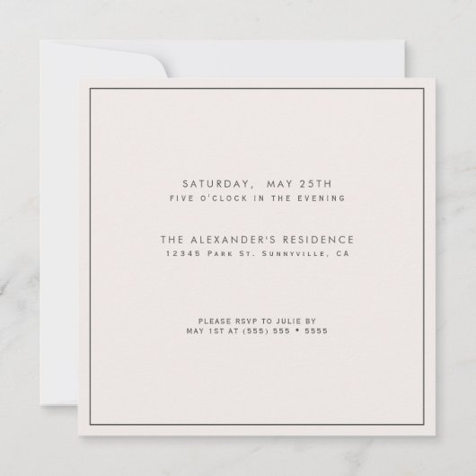 Waterverf Lavendel ELKE Verrassingsverjaardagsfees Kaart (Achterkant)