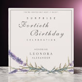 Waterverf Lavendel ELKE Verrassingsverjaardagsfees Kaart