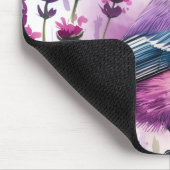 Waterverf Lavendel en Chickadee Muismat (Hoek)