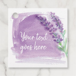 Waterverf Lavendel etherische oliën Bedankjes Labels