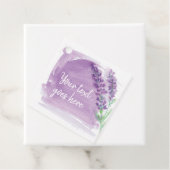 Waterverf Lavendel etherische oliën Bedankjes Labels (In situ)