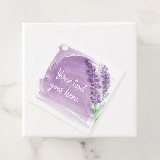 Waterverf Lavendel etherische oliën Bedankjes Labels (In situ)