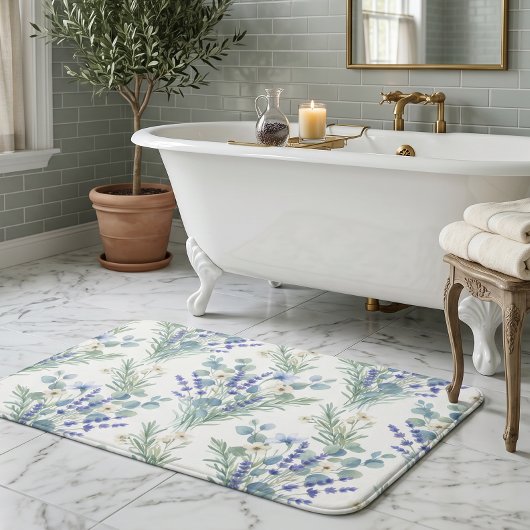 Waterverf Lavendel & Eucalyptus Badmat