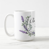 Waterverf Lavendel Eucalyptus beste moeder ooit Koffiemok (Links)