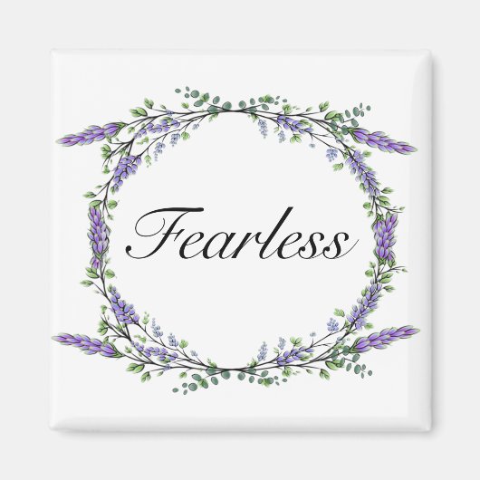 Waterverf lavendel eucalyptus bohobotanical magneet (Voorkant)