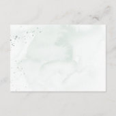 Waterverf Lavendel & Eucalyptus bruiloft details Informatiekaartje (Achterkant)