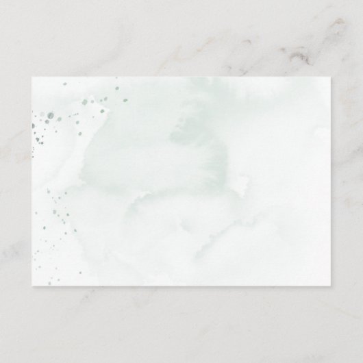 Waterverf Lavendel & Eucalyptus bruiloft details Informatiekaartje (Achterkant)