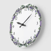 Waterverf lavendel eucalyptus paarse bloemig grote klok (Hoek)