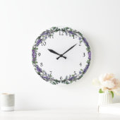 Waterverf lavendel eucalyptus paarse bloemig grote klok (Huis)