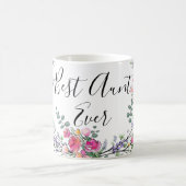 Waterverf lavendel eucalyptus roze wilde Roos tant Koffiemok (Center)